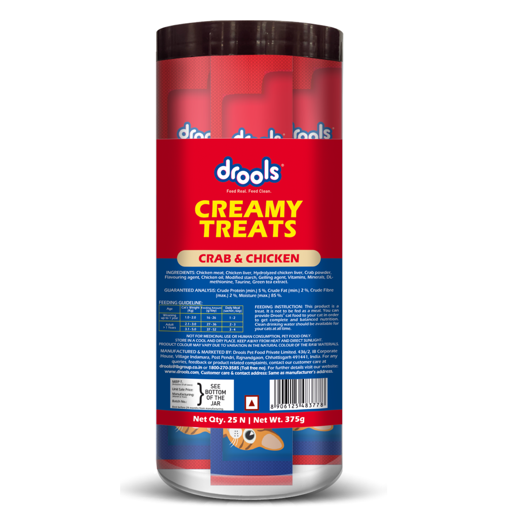 Drools Crab & Chicken Creamy Cat Treats