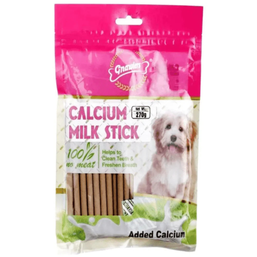 Gnawlers Calcium Milk Stick Dog Treat