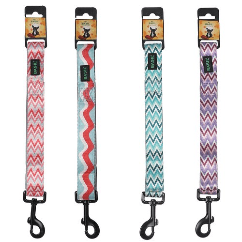 Basil Printed Leash for Dogs and Cats (Purple)