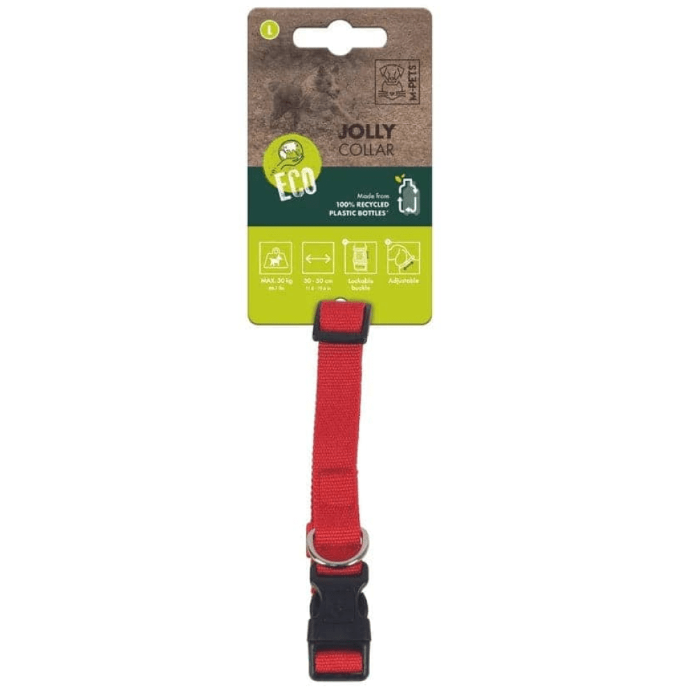 M Pets Jolly Eco Collar for Dogs (Red)