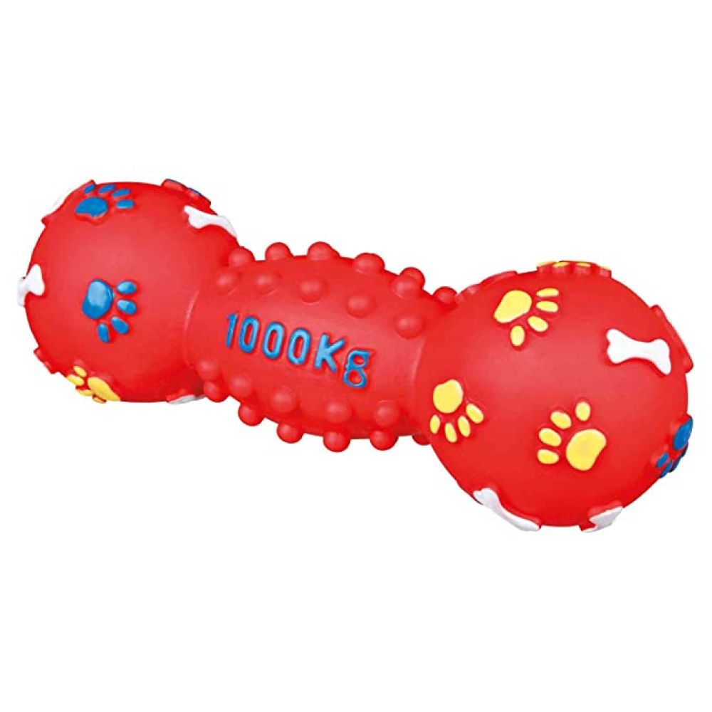 Trixie Dumbbell Vinyl Toy for Dogs (Red)