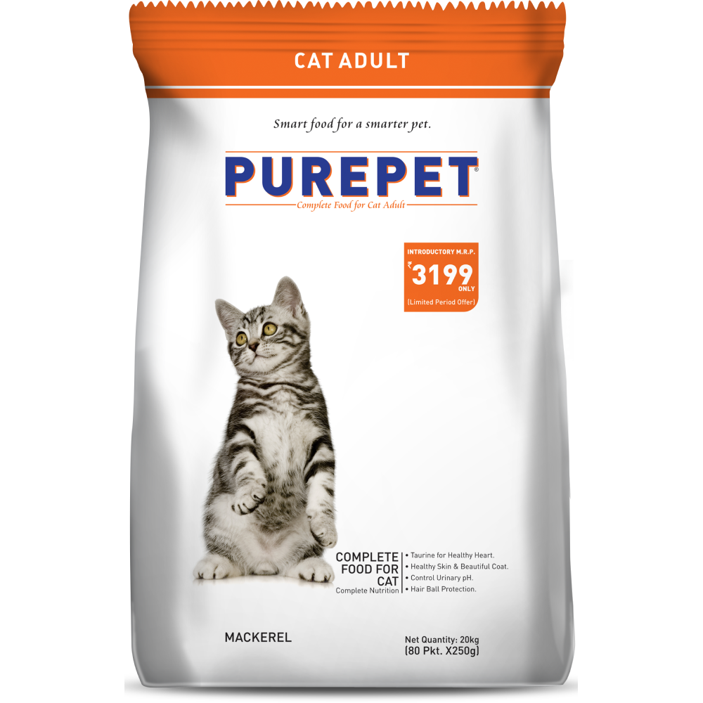 Purepet Mackerel Adult Cat Dry Food