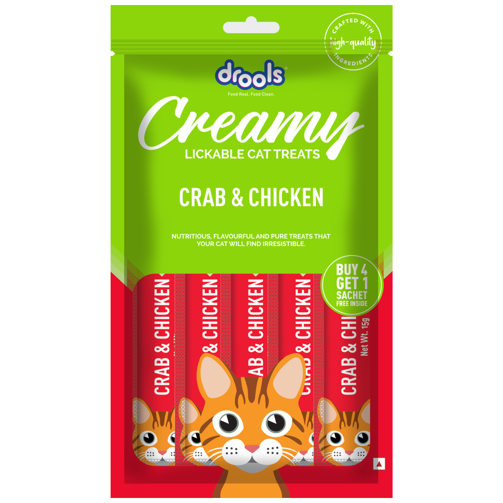 Drools Crab & Chicken Creamy Cat Treats