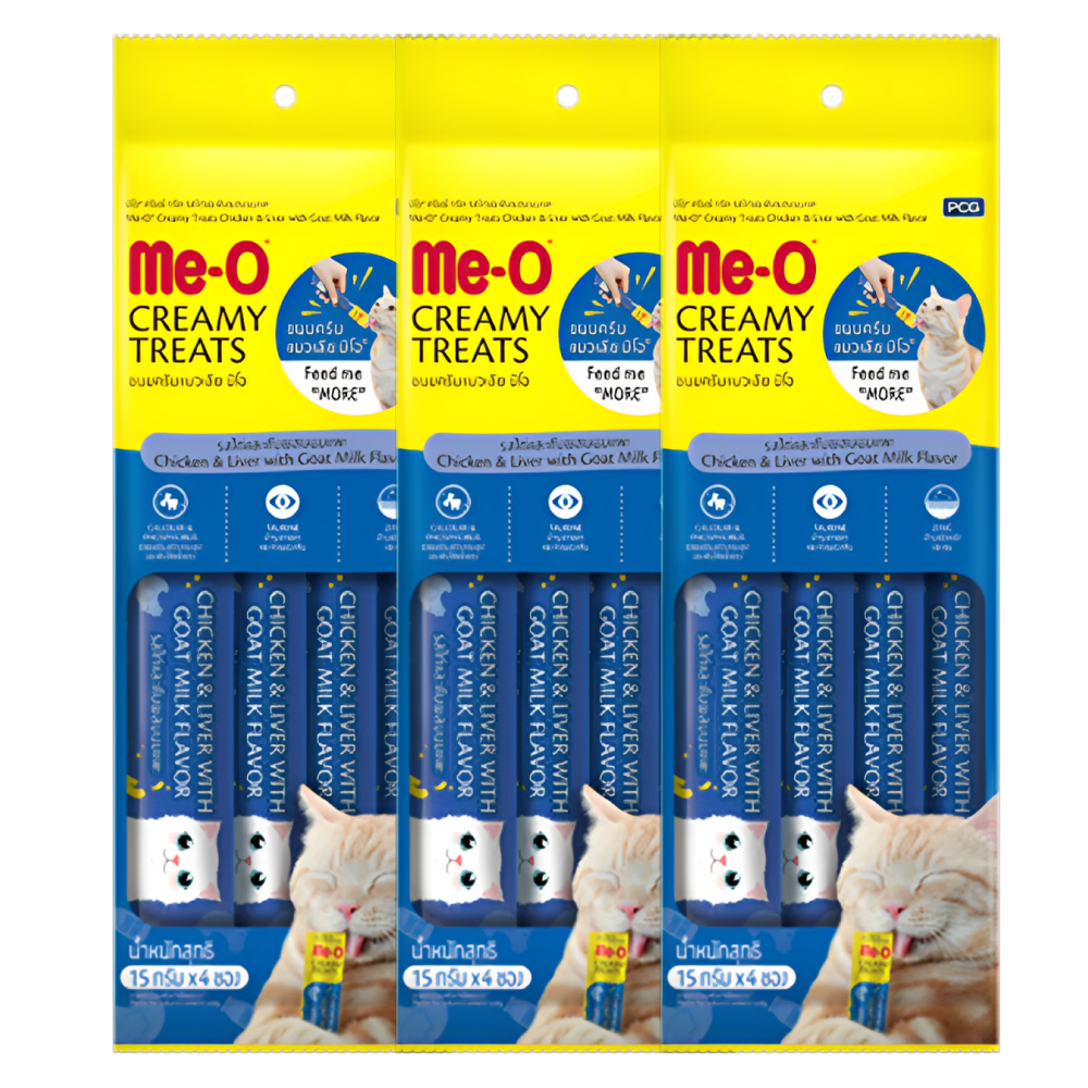 Me O Chicken & Liver with Goat Milk Creamy Cat Treat