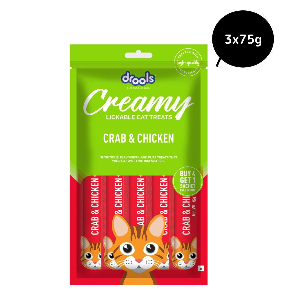 Drools Crab & Chicken Creamy Cat Treats