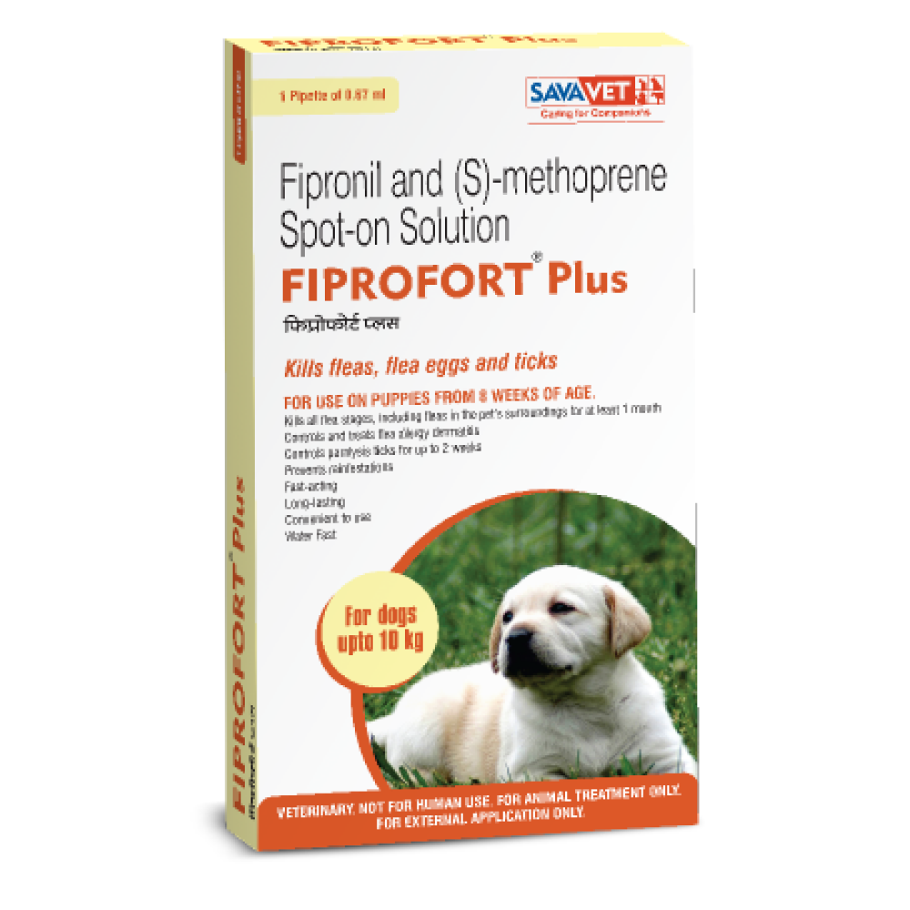 Savavet Fiprofort Plus (Fipronil) Tick and Flea Control Spot On for Dogs