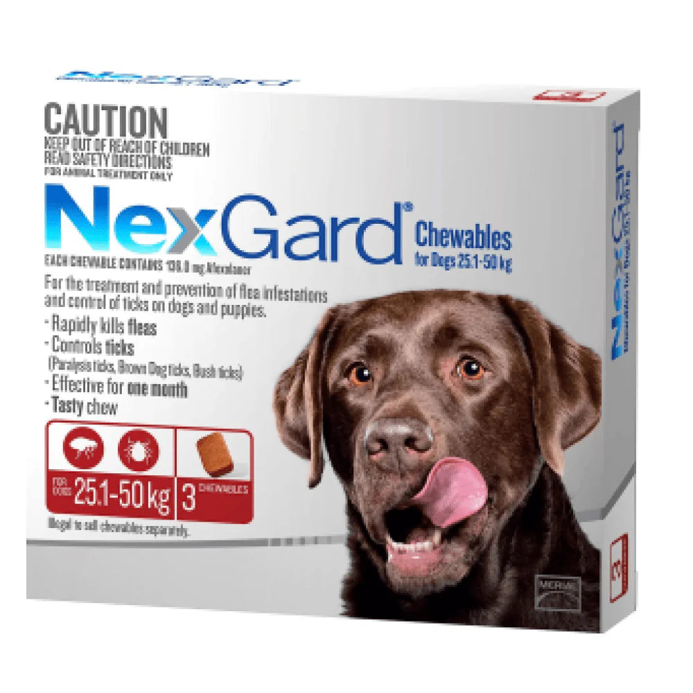 Boehringer Ingelheim Nexgard (Afoxolaner) Dog Tick and Flea Control Tablet (pack of 3 tablets)