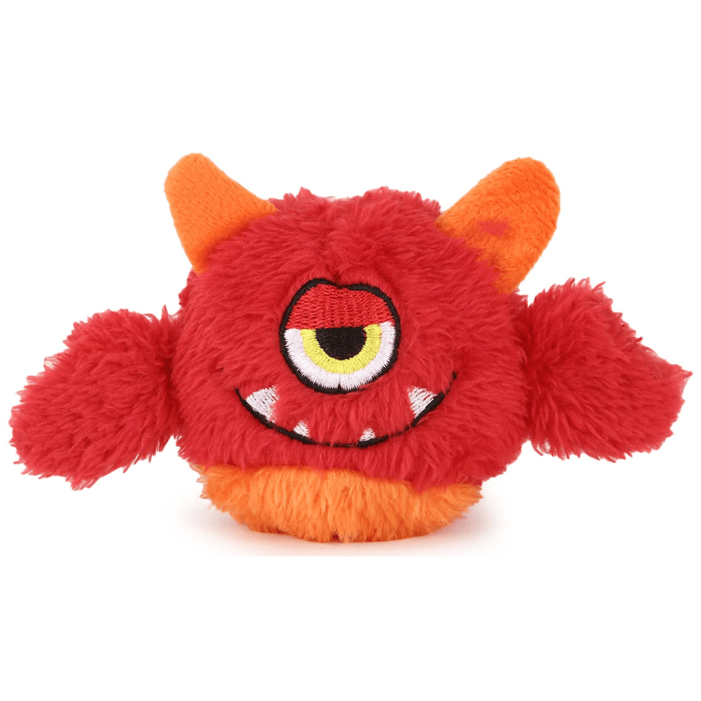 Basil Plush Monster Ball Toy with Squeaky Ball Inside for Dogs and Cats | For Medium Chewers