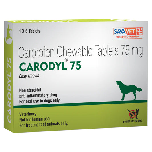 Savavet Carodyl Dog 25mg Tablet (pack of 6 Tablets)