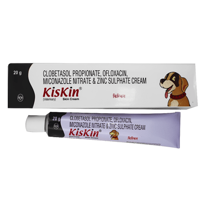 Intas Kiskin Ointment (Cream) (Corticosteroid) for Dogs and Cats