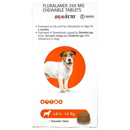 MSD Animal Health Bravecto (Fluralaner) Dog Tick & Flea Control Tablet (1 tablet)