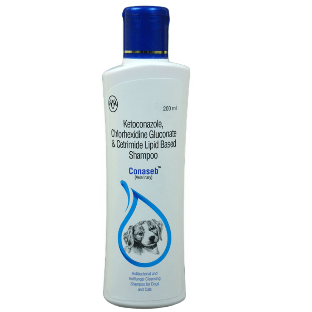 Intas Conaseb Antibacterial Antifungal Shampoo for Dogs & Cats