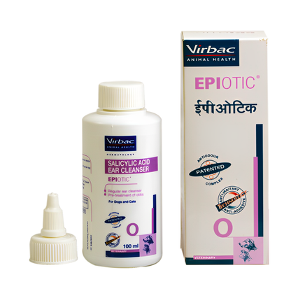 Virbac Epiotic Ear Cleanser (Salicylic Acid) (100ml) and Virbac Ketochlor Shampoo (200ml) Combo