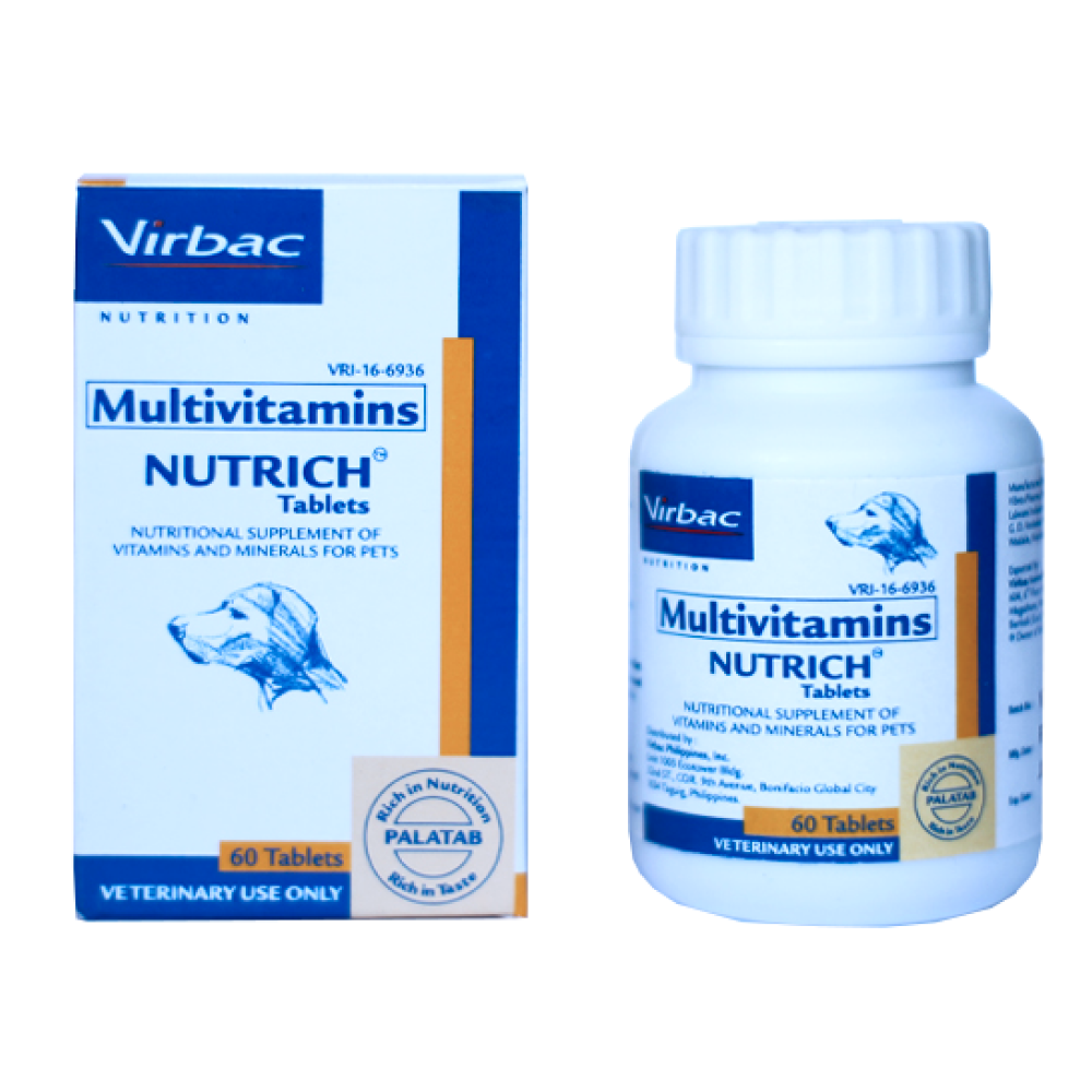 Virbac Nutrich Multi Vitamin Tablets for Dogs and Cats