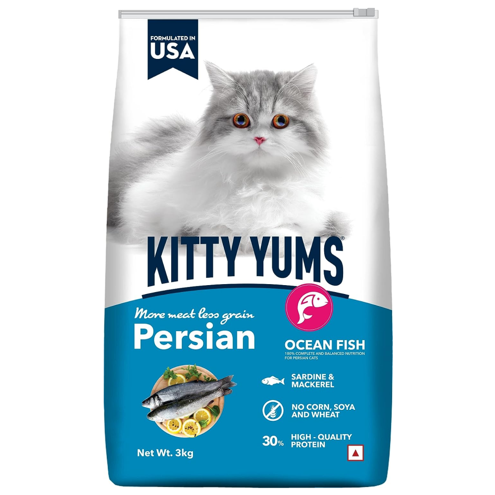 Kitty Yums Ocean Fish Persian Cat Dry Food