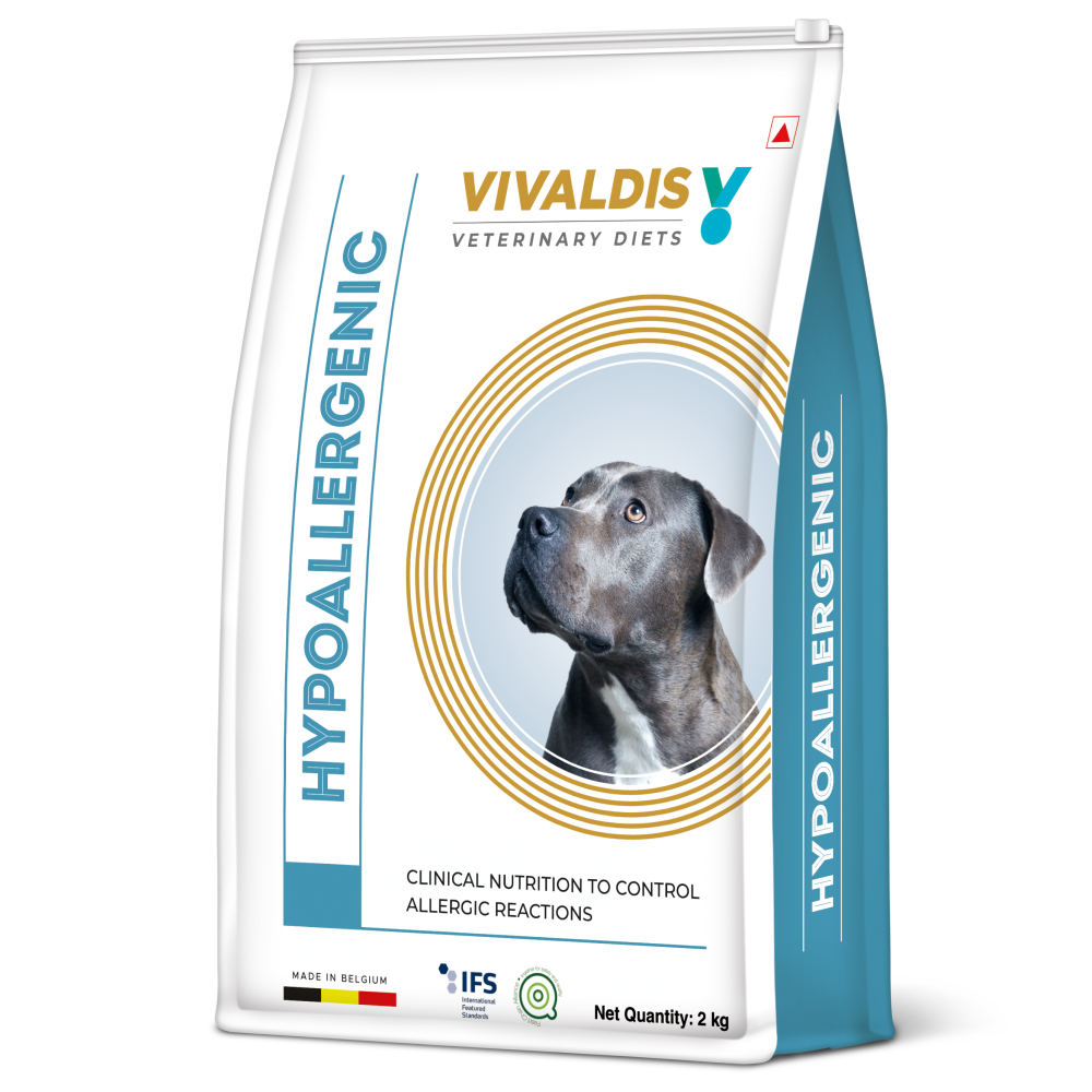 Vivaldis V Diet Hypoallergenic Dog Dry Food (2kg) and Vivaldis Oclapet (Oclacitinib) 16mg Tablets for Dogs  (pack of 10 tablets)