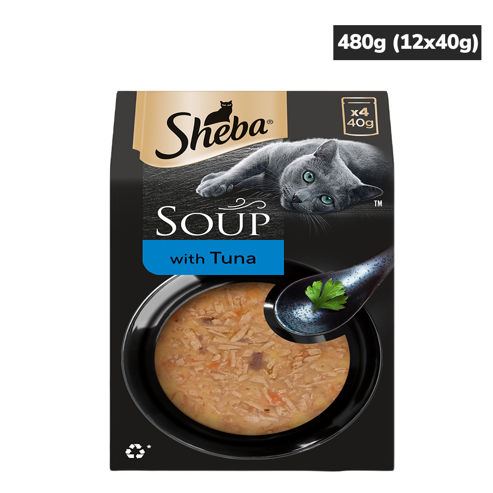 Sheba Soup with Tuna Adult Cat Wet Food