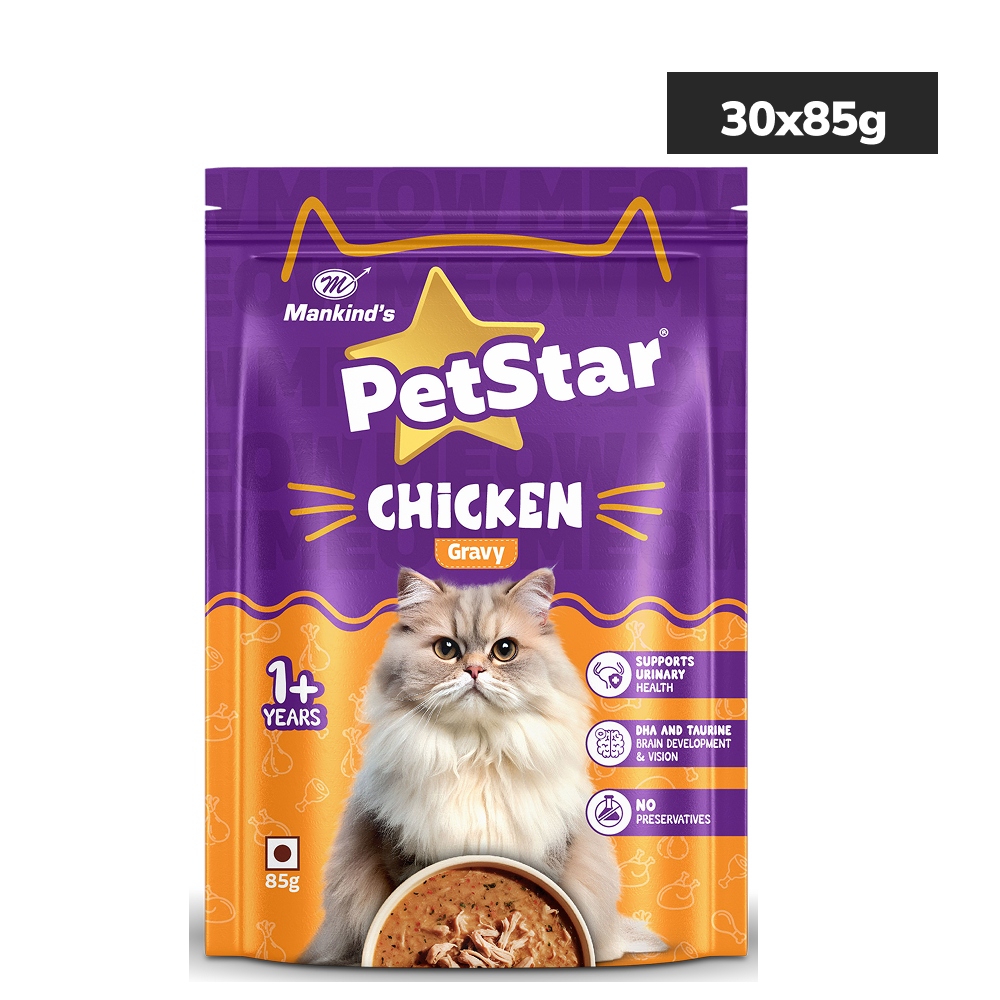 Mankind Petstar Chicken Gravy Adult Cat Wet Food