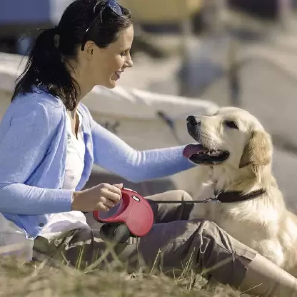 Trixie Flexi Classic Retractable Leash for Dogs and Cats (Red)