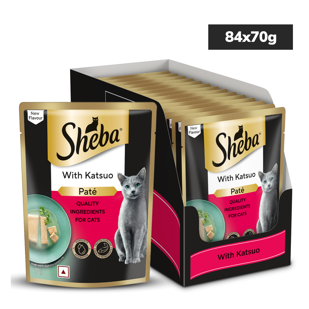 Sheba Katsuo Pate Rich Premium Adult Fine Cat Wet Food