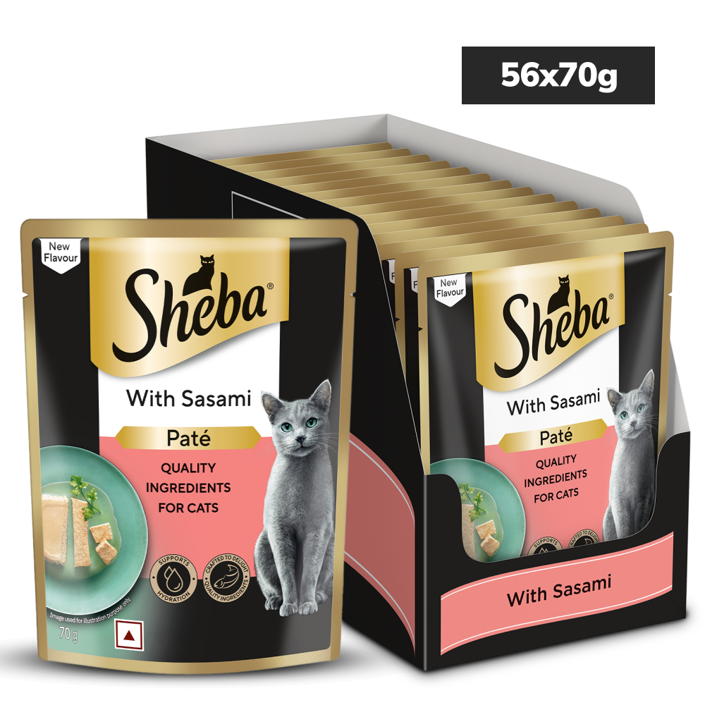 Sheba Sasami Pate Rich Premium Adult Fine Cat Wet Food