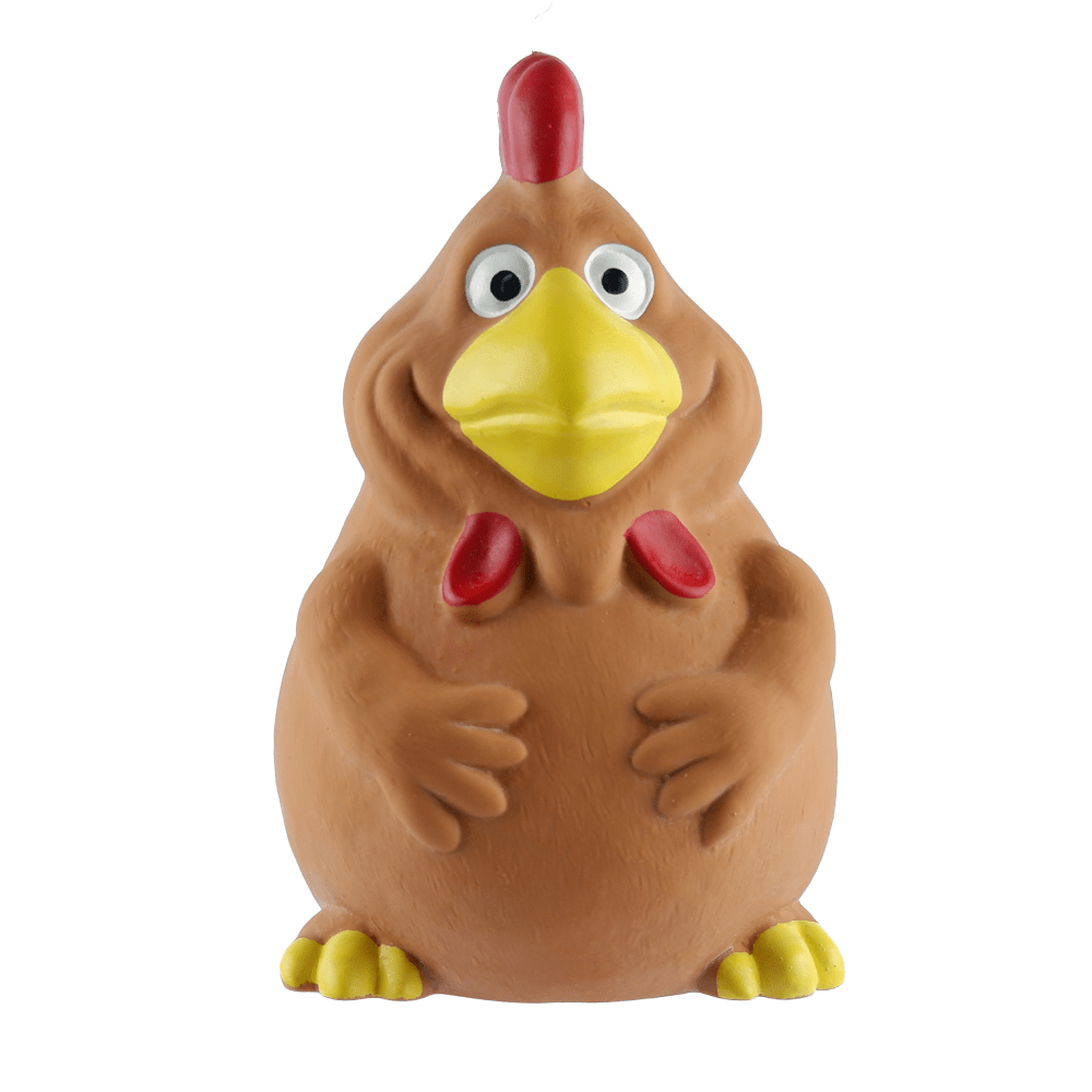 Fofos Latex Bi Rooster Toy for Dogs
