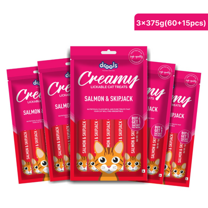 Drools Salmon & Skipjack Creamy Cat Treats