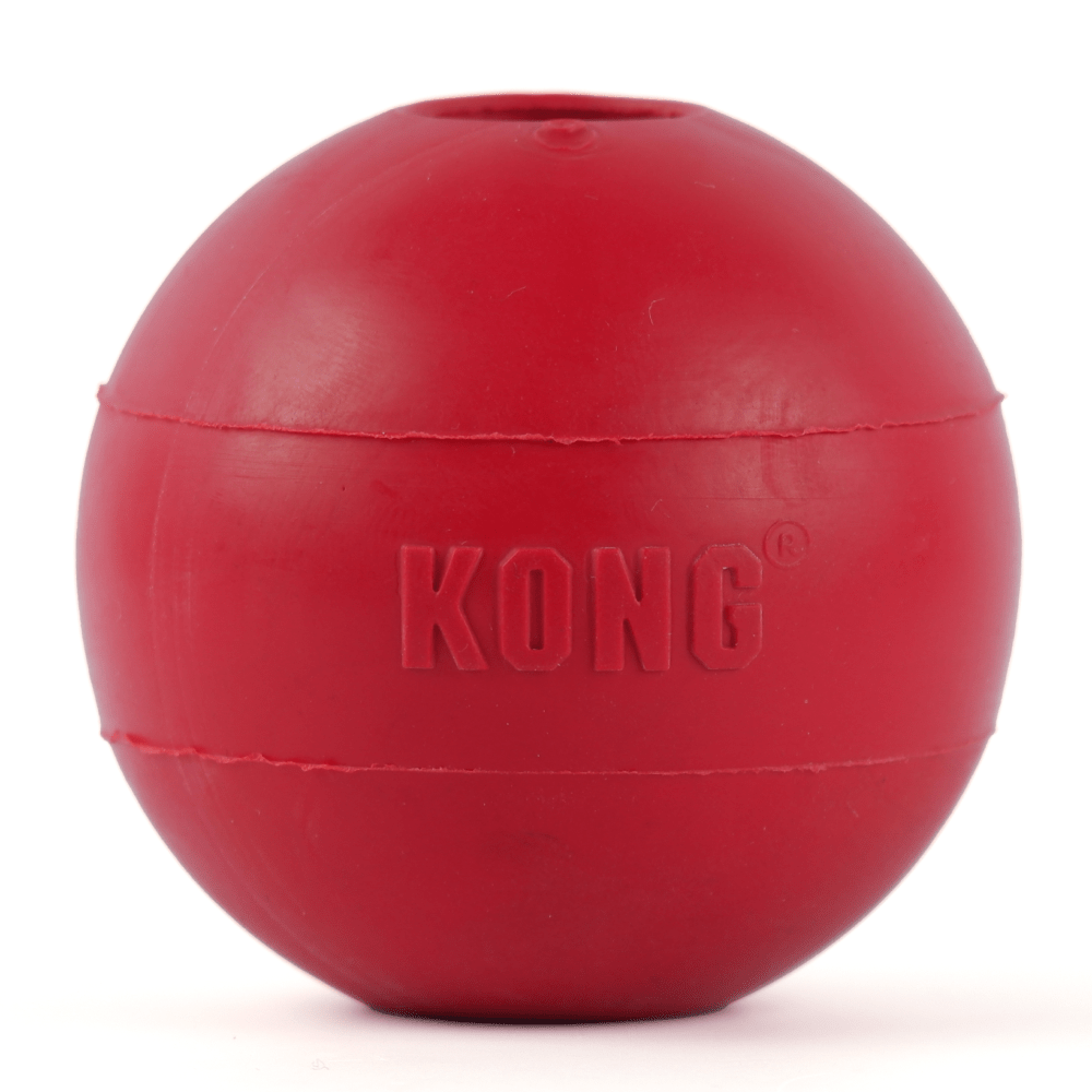 Kong Ball with Hole Toy for Dogs (Red) | For Aggressive Chewers