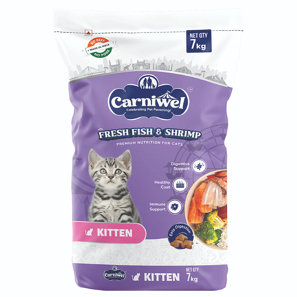 Carniwel Fresh Fish and Shrimp For Kitten Cat Dry Food