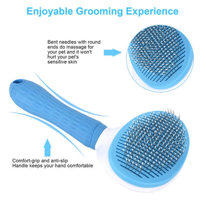 Self-Cleaning Slicker Brush for Dogs & Cats