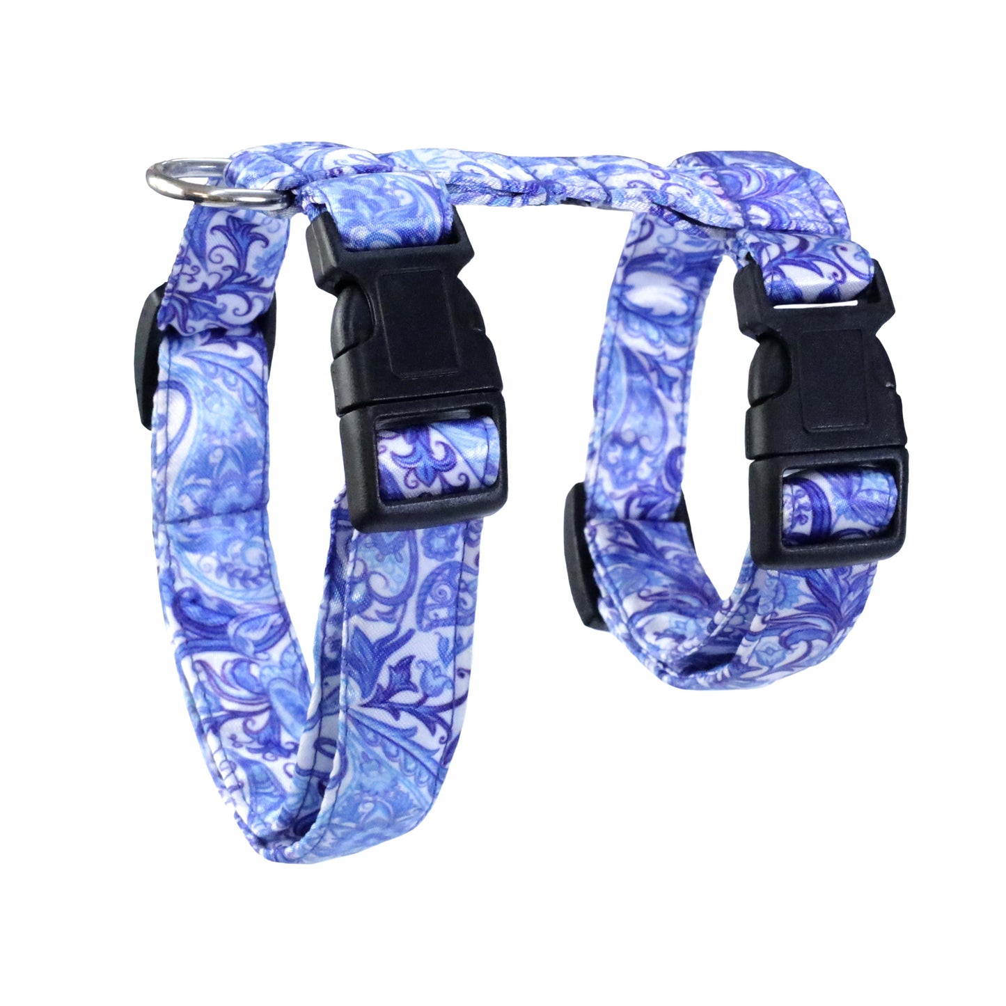 Paisley Puppy & Cat Collar Leash Harness Set