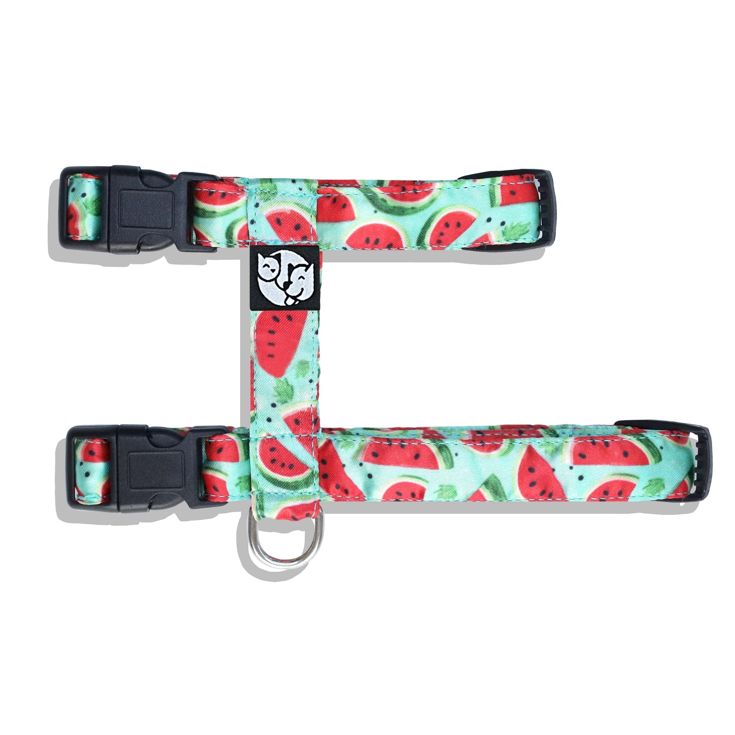 Watermelon Puppy & Cat Collar Leash Harness Set