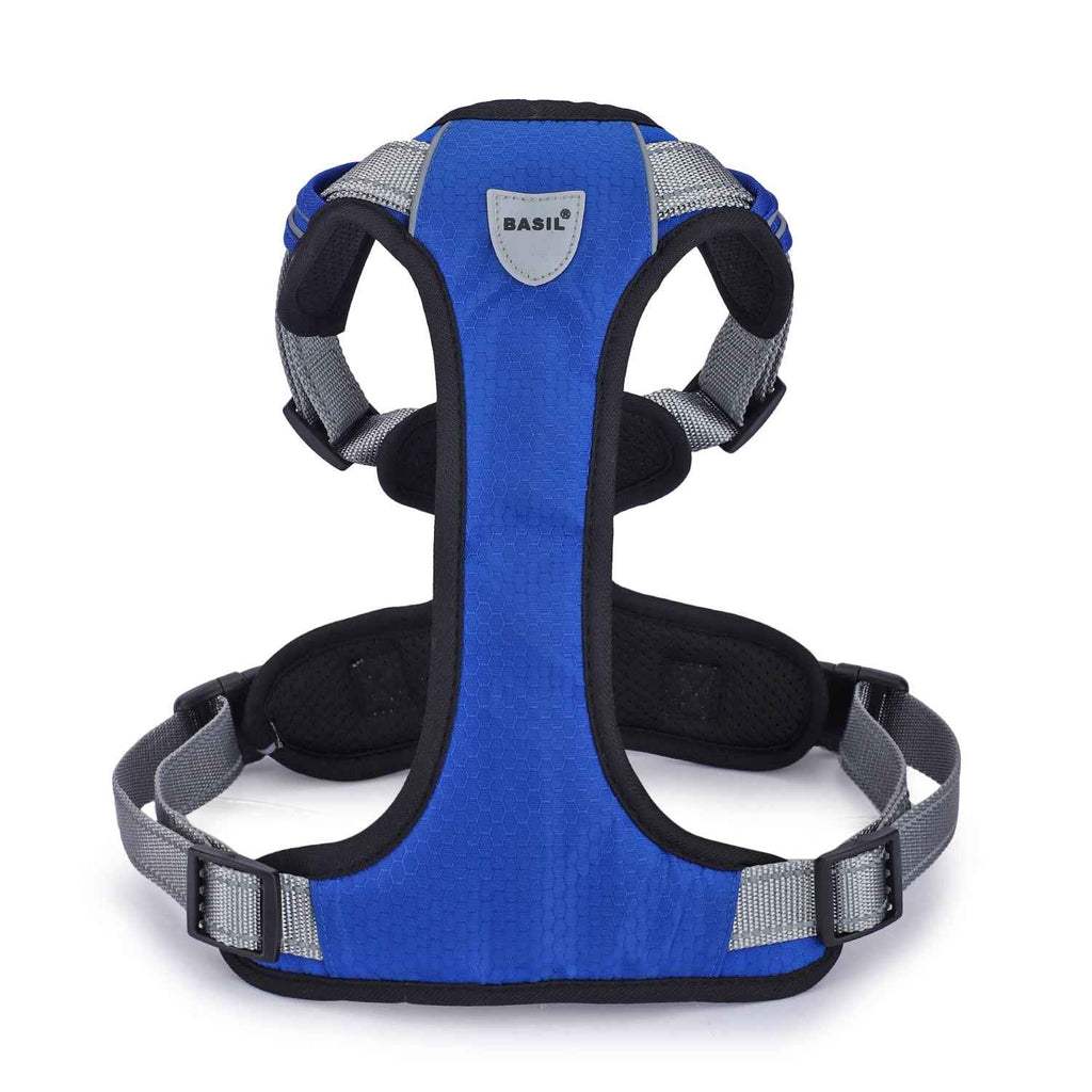 No-Pull Vest Reflective Handle Harness - Blue