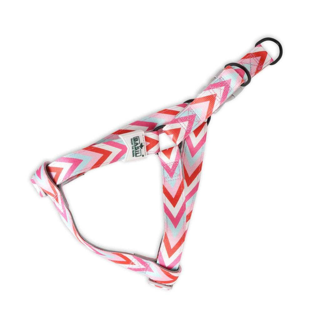 BASIL Zig-Zag Print Padded Harness, Red
