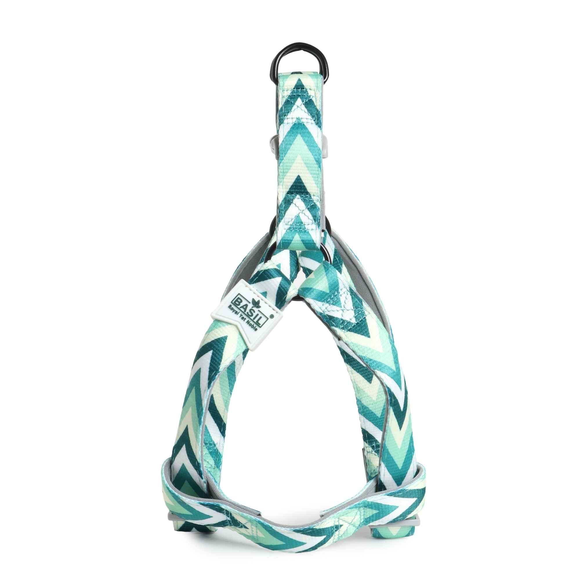 BASIL Zig-Zag Print Padded Harness, Green