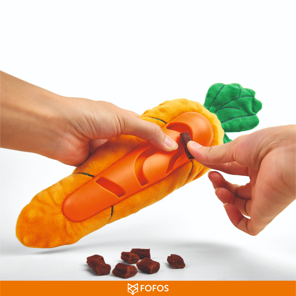 Fofos Carrot Treat Toy for Dogs