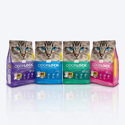 Intersand Odourlock Multi Cat Formula Clumpable Cat Litter Baby Powder - 12 kg