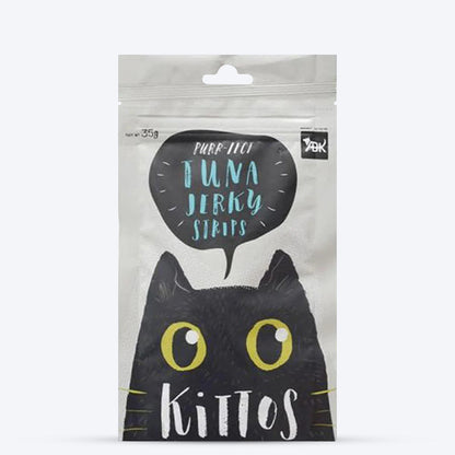 Kittos Purr-Fect Tuna Jerky Strips Cat Treats - 35 g