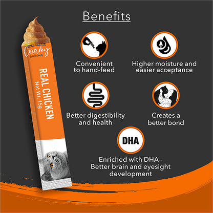 Kitty Yums Real Chicken Creamy Cat Treats