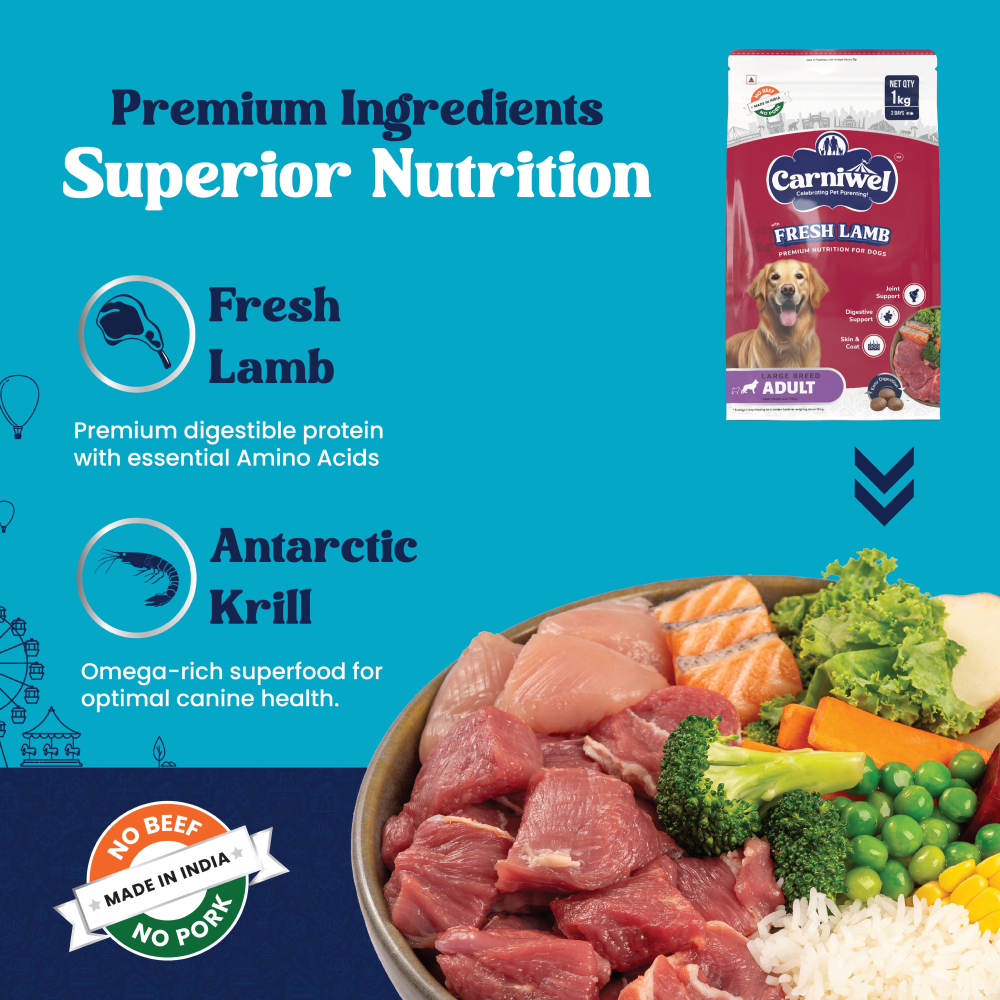 Carniwel Fresh Lamb Large Breed Adult Dog Dry Food