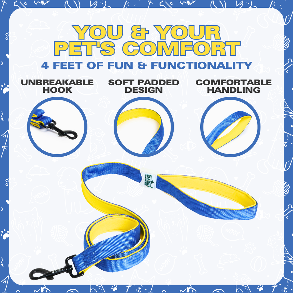 Leash for Dogs, Cats & Puppies (Solid Blue)