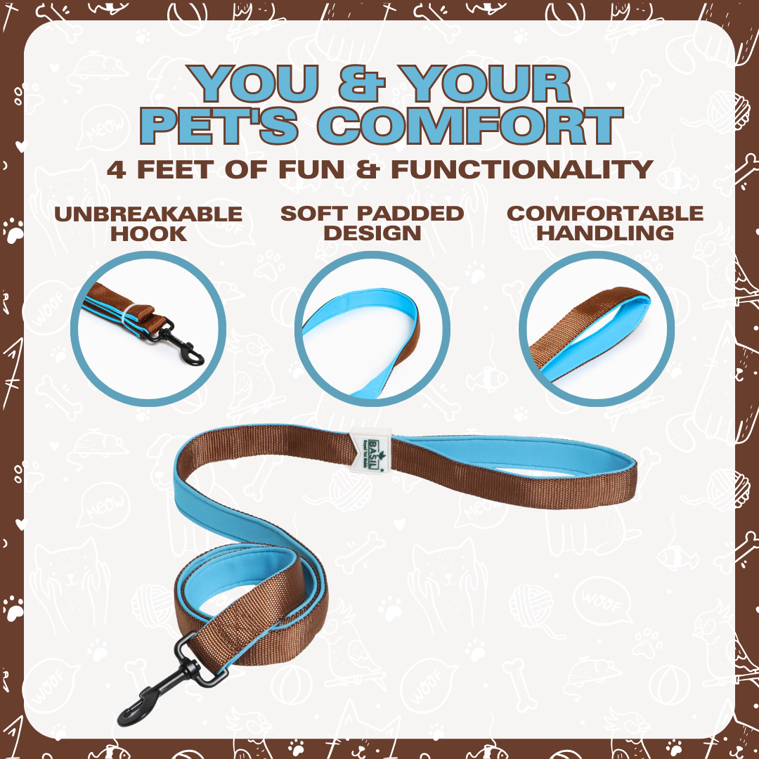 Leash for Dogs, Cats & Puppies (Solid Brown)