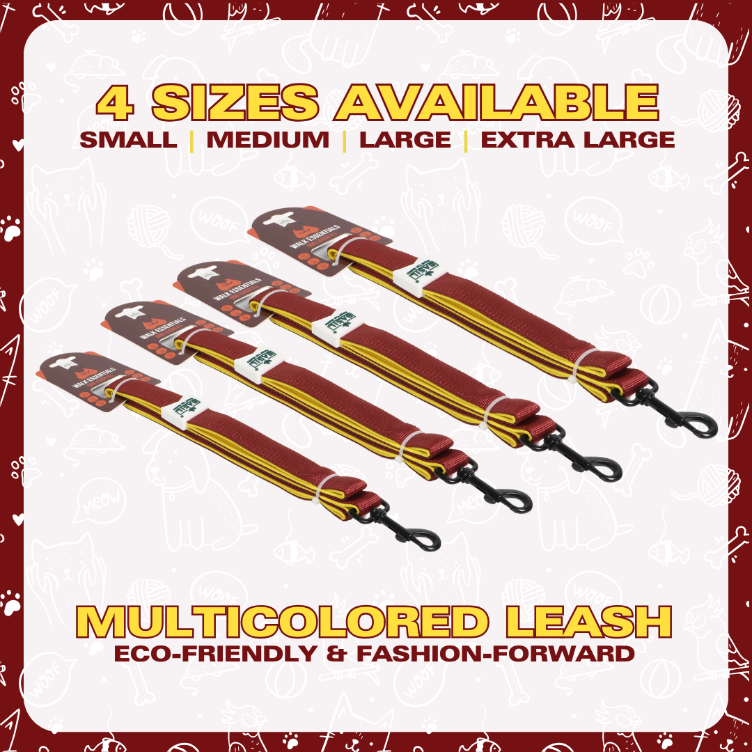 Leash for Dogs, Cats & Puppies (Solid Maroon)
