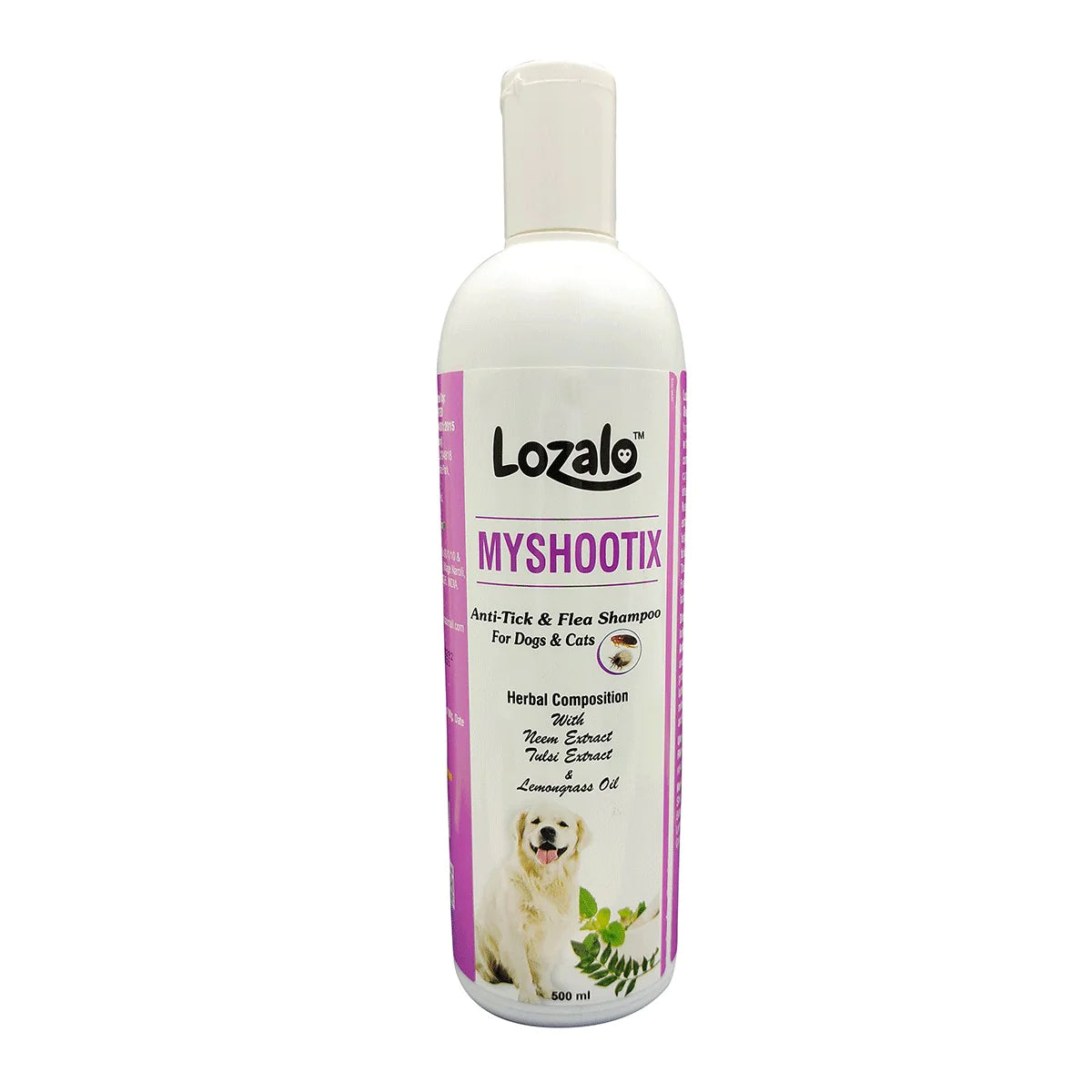 Lozalo Myshootix Anti-Tick & Flea Herbal Shampoo For Dogs & Cats