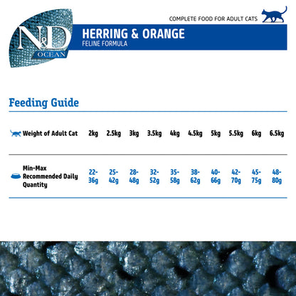 Farmina N&D Herring & Orange Grain Free Ocean Dry Cat Food