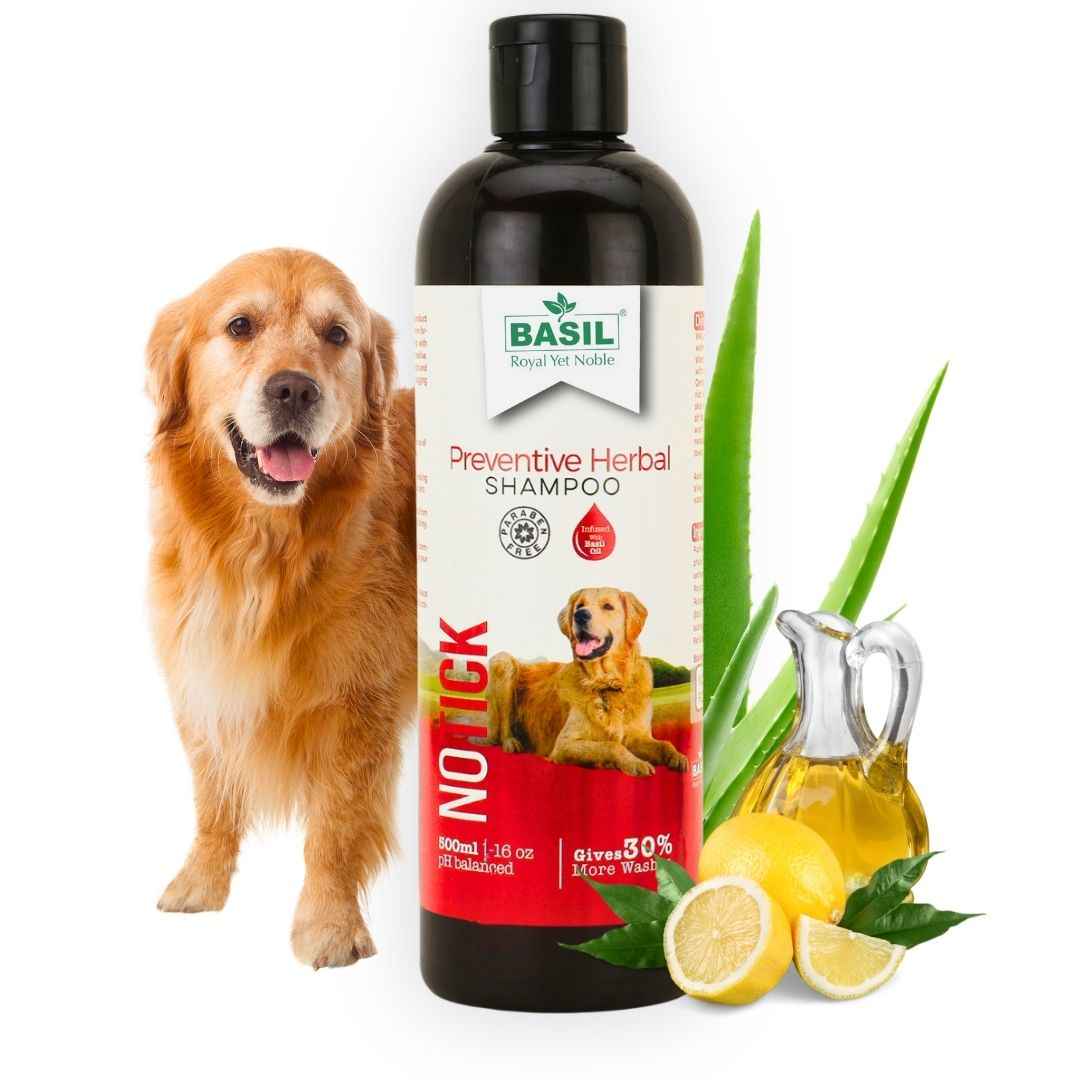 Basil No Tick Preventive Shampoo for Dogs