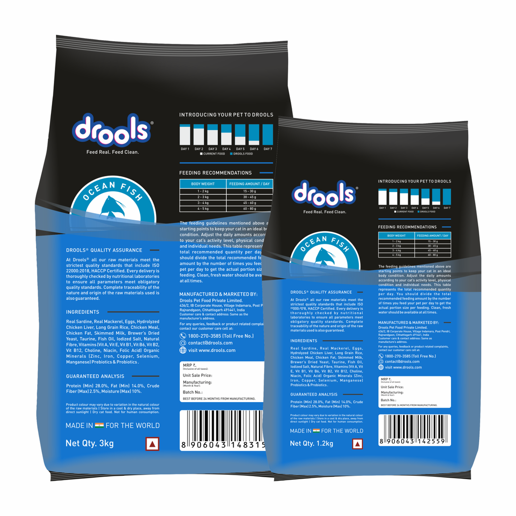 Drools Ocean Fish Adult Cat Dry Food