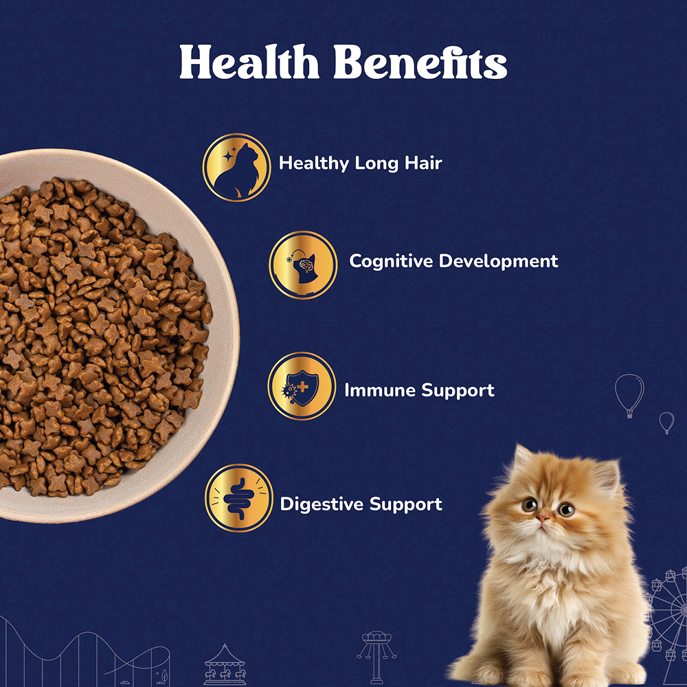 Carniwel Natural Nutrition for Skin, Digestion & Hairball Control Persian Kitten Cat Dry Food