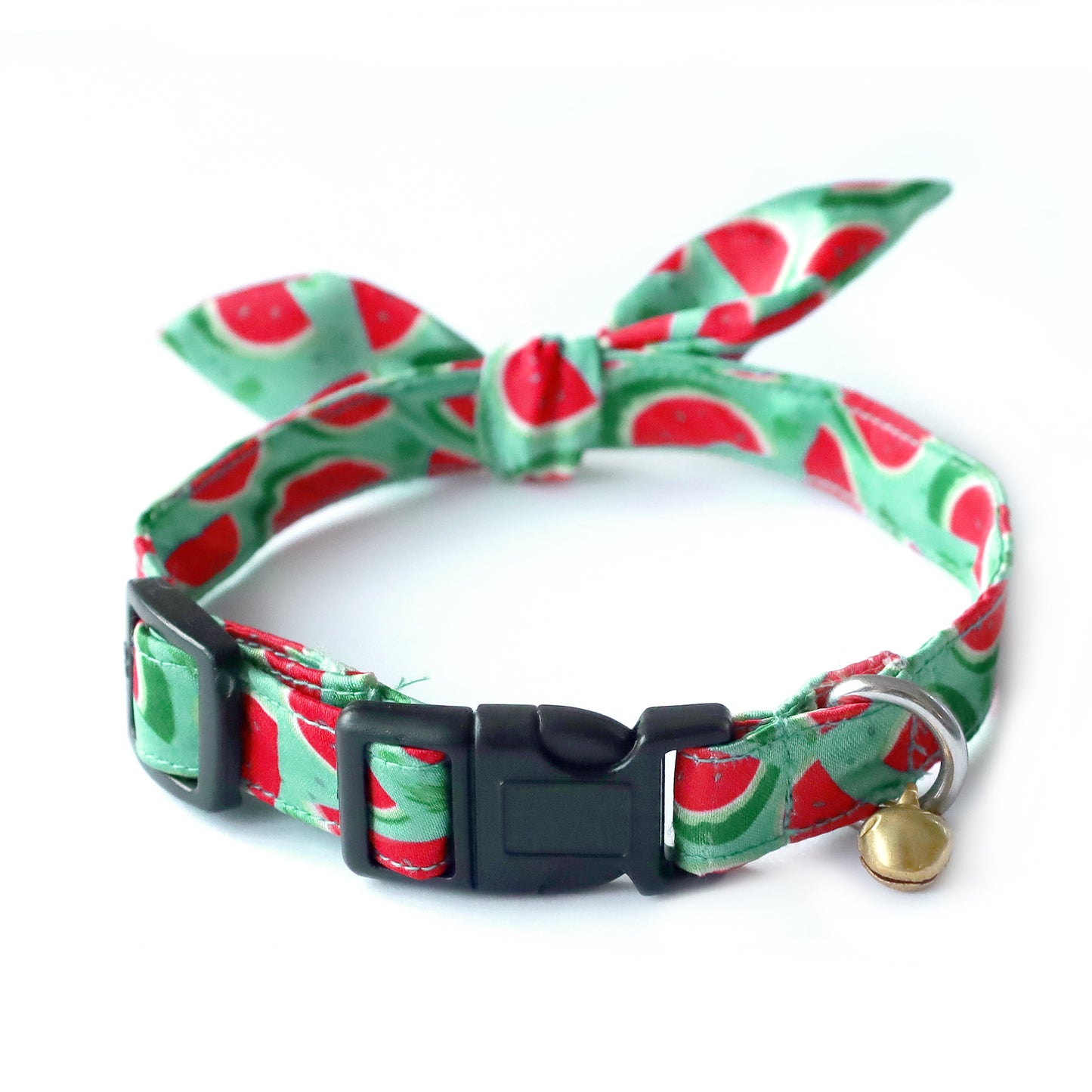 Watermelon Puppy & Cat Collar Leash Harness Set