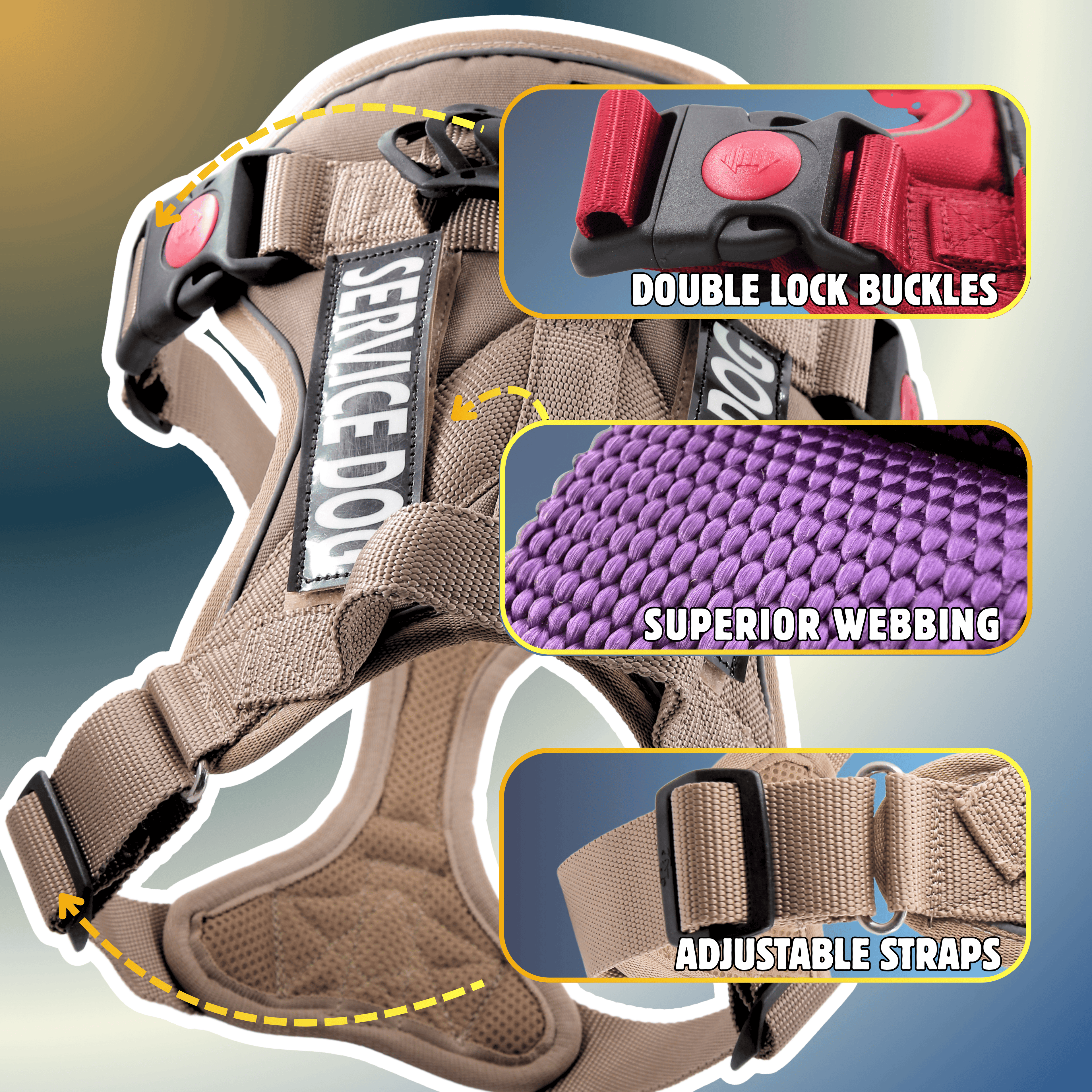 Petblush Tactical Harness for Dogs